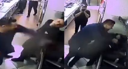 Hombre propina golpiza a empleado de Subway en San Luis Potosí