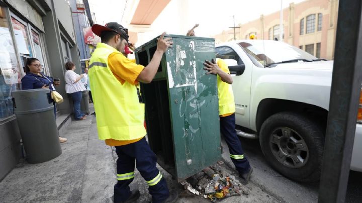 Renueva Monterrey botes de basura; no tienen clasificación de residuos