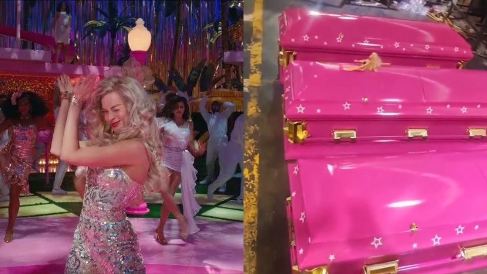 Funeraría se pone adhoc a la película Barbie y pone la venta ataúdes rosas