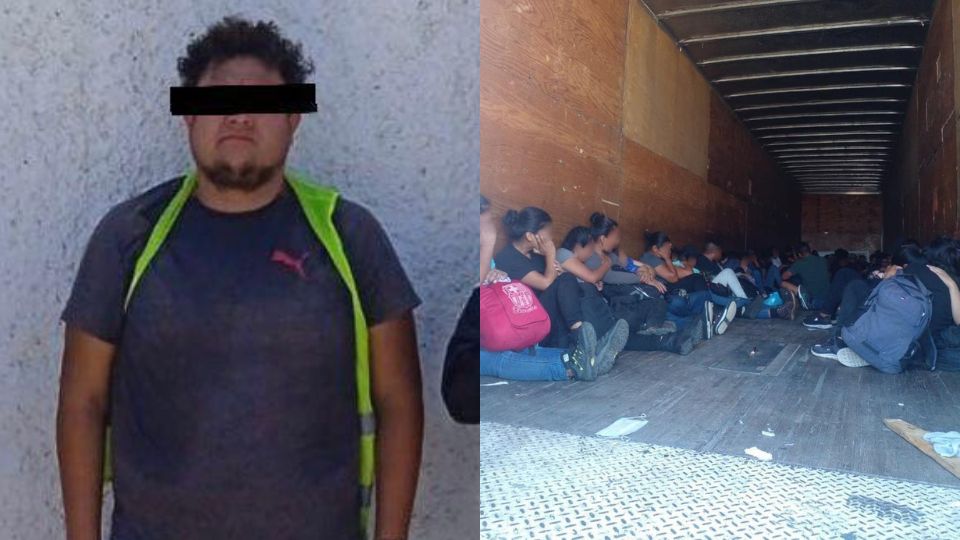 Detienen a hombre por transportar a 64 migrantes