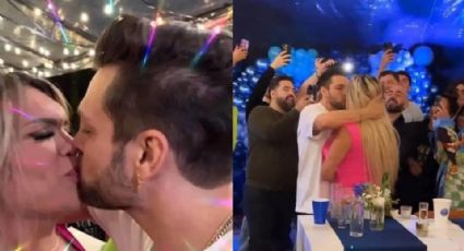 Nicola Porcella besa a Wendy Guevara en la fiesta de Galilea Montijo