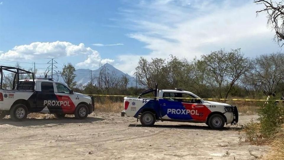 Autoridades en el lugar de los hechos.