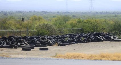 Junto a Simeprode retirarán llantas de terreno en Zuazua, NL