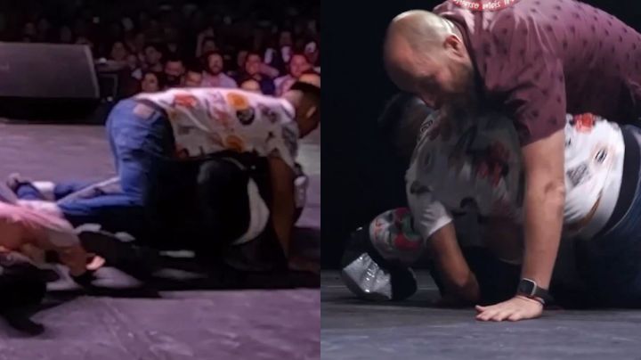 'Brincos Dieras' hace dinámica de lucha con fans y lo mandan al hospital