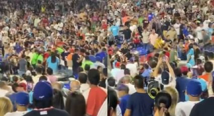 Aficionados protagonizan pelea en el Estadio de Sultanes