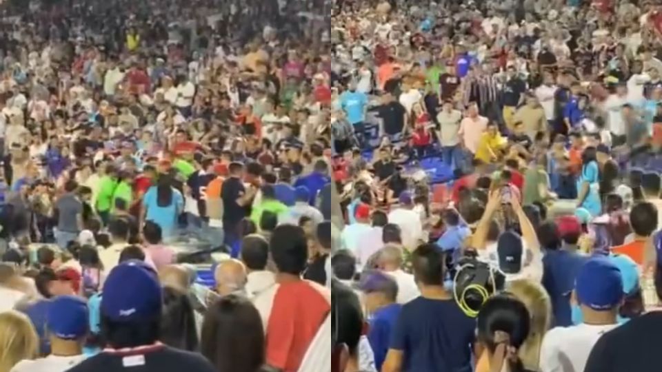 Aficionados de Sultanes y Algodoneros de Unión Laguna protagonizaron una pelea en la tribuna