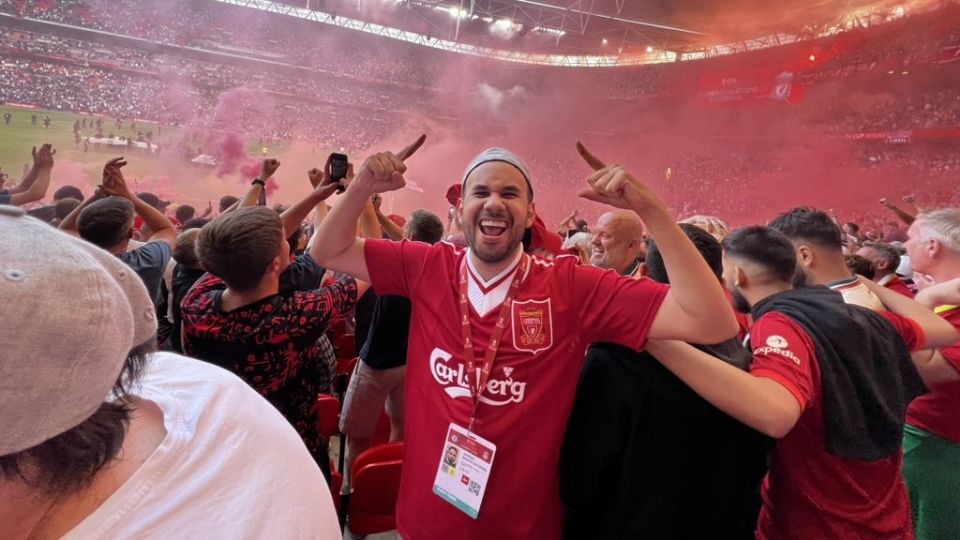 Werevertumorro en Anfield Stadium, la casa de Liverpool FC