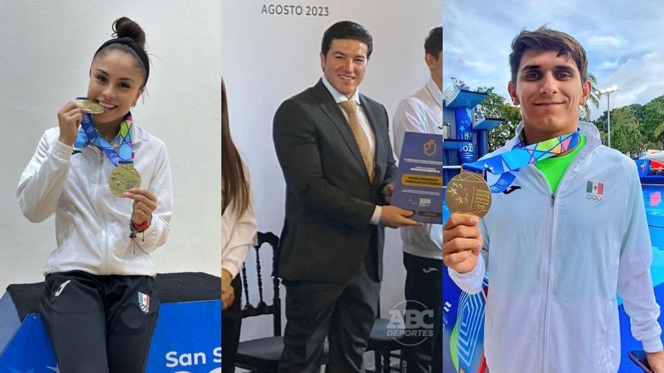 El gobernador Samuel García adelantó que dará incentivos económicos a los deportistas de Nuevo León que ganaron medallas en los Juegos Centroamericanos; los más laureados fueron Paola Longoria en Raquetbol y Diego Balleza en Clavados