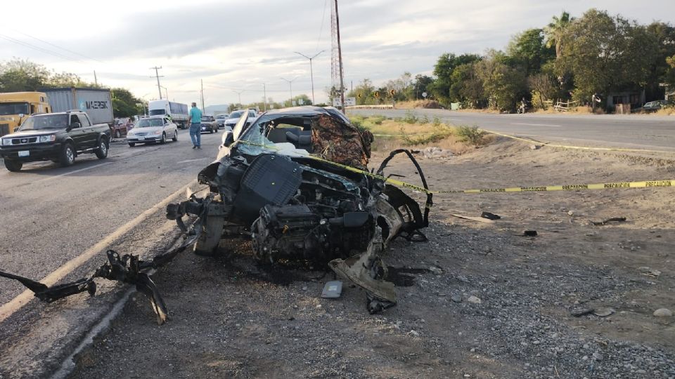 Auto que participó en accidente.