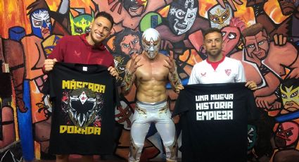 ‘Papu’ Gómez y Lucas Ocampos asisten a función del CMLL