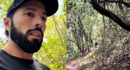 Poncho y su hijo Ponchito huyen de oso en montaña de Nuevo León