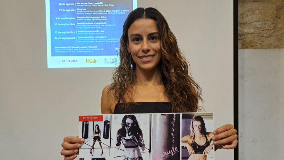 Mariale Espinoza, boxeadora profesional, productora y comentarista de boxeo