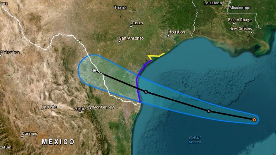 Potencial ciclón tropical en el Golfo de México | Twitter / @SkyAlertStorm