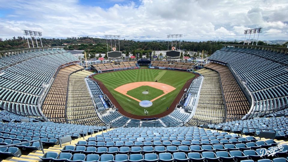 El equipo de Dodgers compartió una imagen en donde se ve el estadio en buenas condiciones