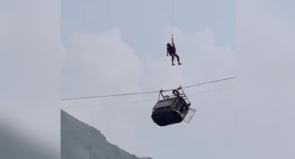 Rescatan a cinco niños atrapados en teleférico de Pakistán