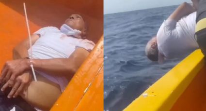 Sujetos atan a hombre con cinchos y lo lanzan al mar; autoridades investigan