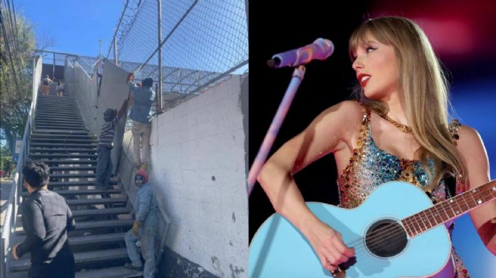Colocan láminas en puente peatonal para que fans no puedan ver el show de Taylor Swift