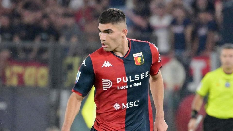 El mexicano Johan Vázquez fue titular y jugó todo el partido en la victoria de Genoa 1-0 contra Lazio