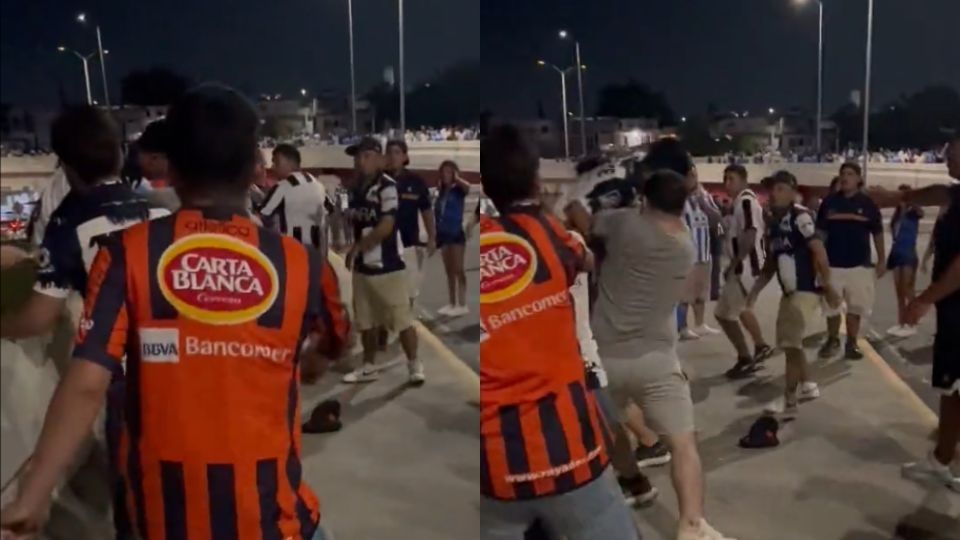 Seguidores de Rayados protagonizaron una serie de hechos violentos en cercanías del Estadio BBVA