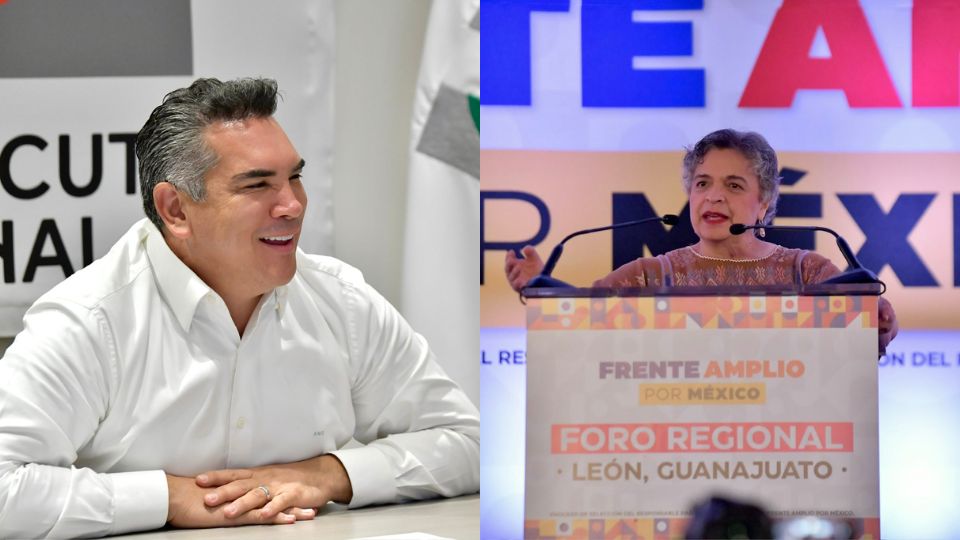 Alejandro “Alito” Moreno, líder nacional de PRI, y Beatriz Paredes, aspirante a ser Presidenta de México.