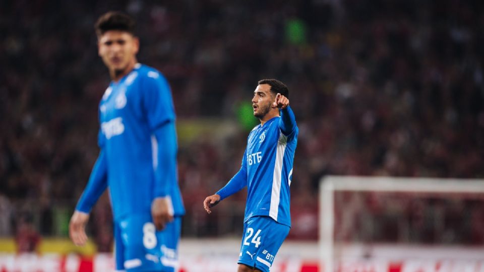 El mexicano Luis Chávez entró de cambio en la derrota de Dinamo Moscú contra Spartak, que marca su debut en el futbol europeo