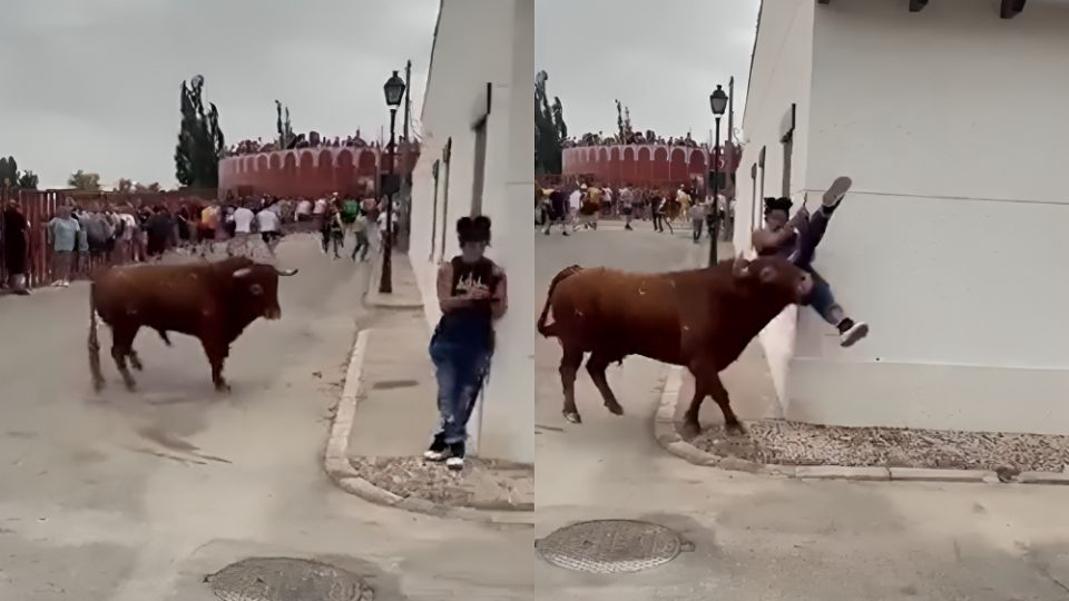 Toro embiste a mujer durante encierro en comunidad madrileña