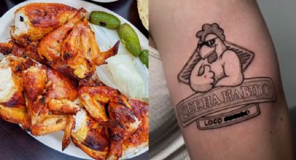 Quería pollo gratis: ‘Batean’ a joven que se tatuó logo de ‘Pollo Feliz’