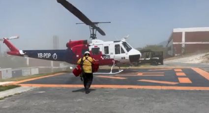 Combaten incendio forestal en Aramberri, Nuevo León