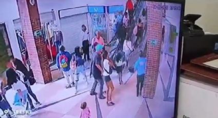 Niña cae de segundo piso en centro comercial; la atrapa un guardia