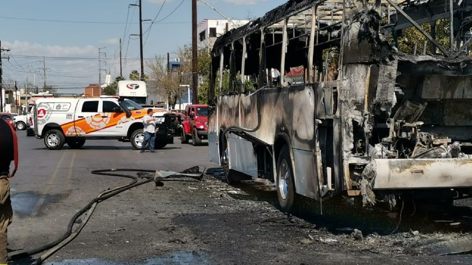 Se incendia otro camión en el municipio de Monterrey