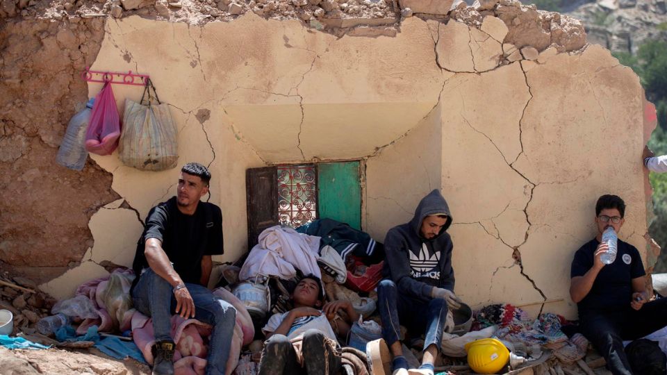 Daños por sismo en Marruecos.