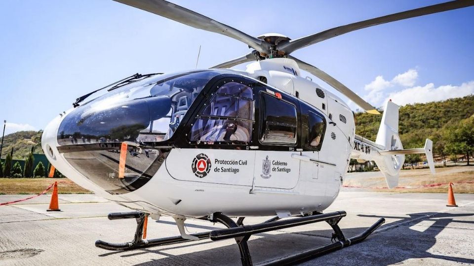 Regalan nuevo helicóptero al municipio de Santiago