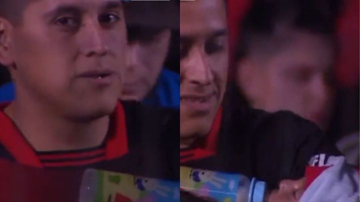Aficionado da biberón a su bebé en un estadio y es nominado a premio de FIFA