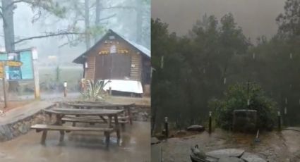 Comienzan lluvias en la Sierra de Santiago, Nuevo León