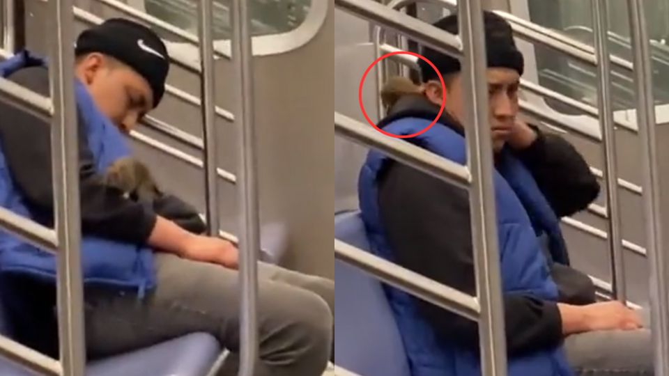 Rata despierta a hombre dormido en metro de Nueva York