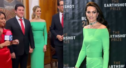 Mariana Rodríguez usó para el grito el mismo vestido que Kate Middleton, princesa de Gales