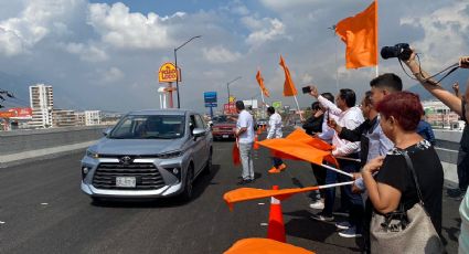 Inauguran primera sección de Megapuente de Santa Catarina