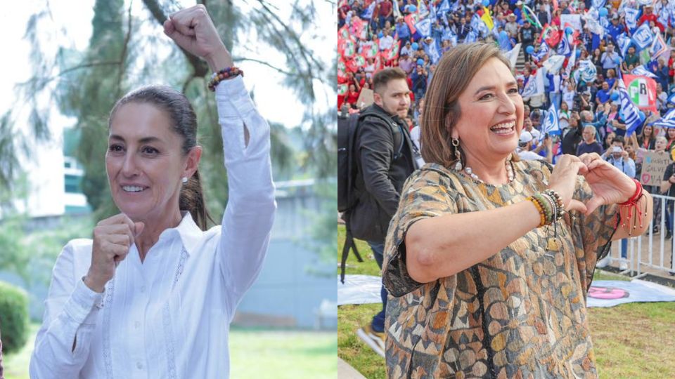 Claudia Sheinbaum y Xóchitl Gálvez.