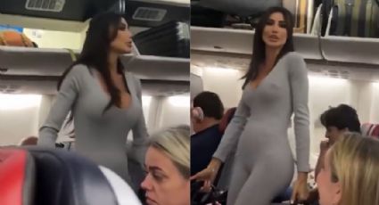 'Soy famosa': Influencer amenaza y ofende a pasajeros; la bajan del vuelo