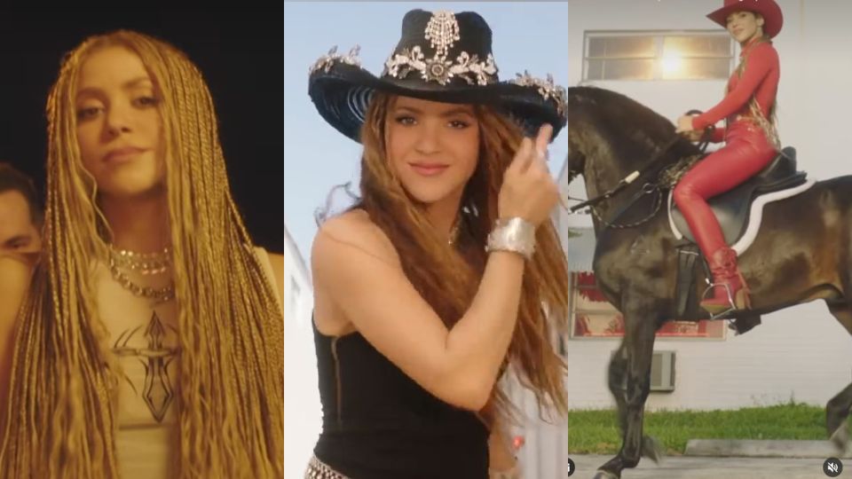 Imagenes del nuevo video de Shakira titulado 'El Jefe'.