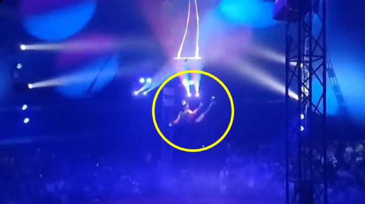 Joven trapecista cae de altura de 10 metros durante función