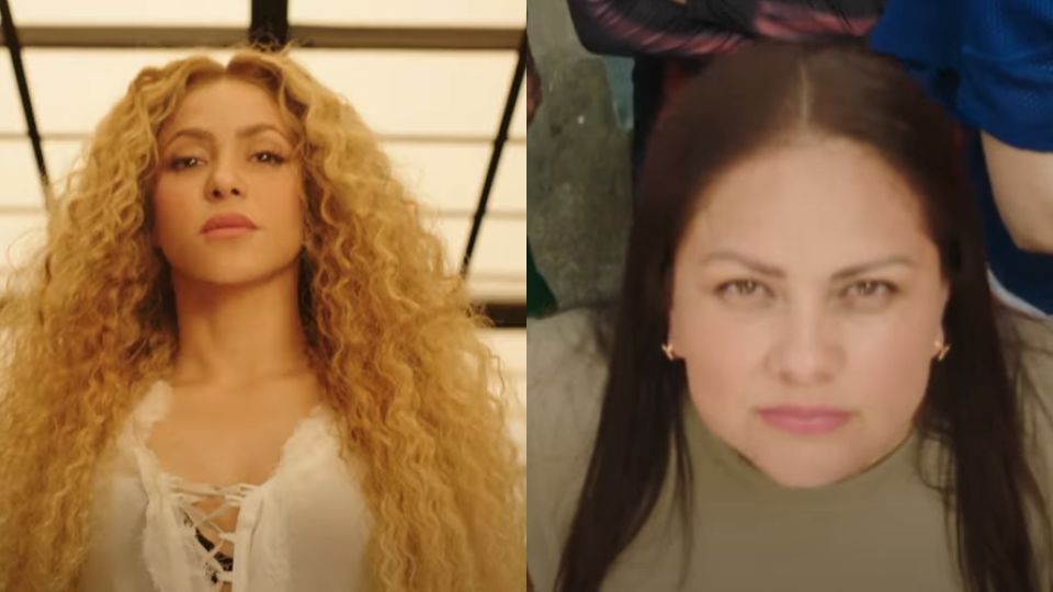 Esenas del nuevo video de Shakira con Fuerza Regida titulado 'El Jefe'.