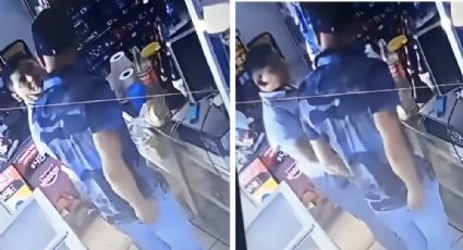 Exhiben a hombre agrediendo a menor en tienda de San Luis Potosí