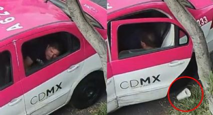 Taxista orina y defeca en vasos en calles de Ciudad de México