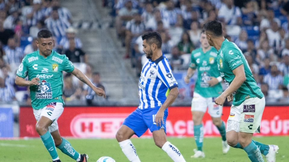 Jesús Manuel 'Tecatito' Corona en el partido contra Club León, que marcó su regreso a Rayados