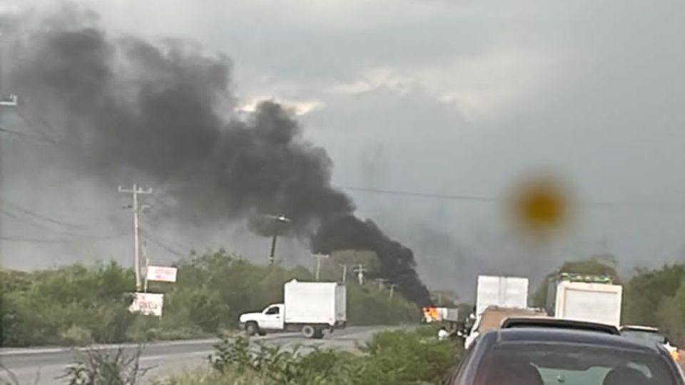 Bloqueo en Nuevo León.