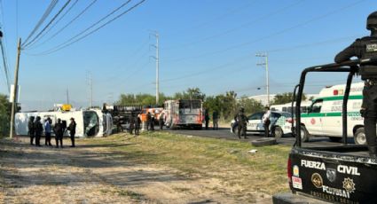 Choque en Carretera a Laredo deja más de 10 trabajadores lesionados