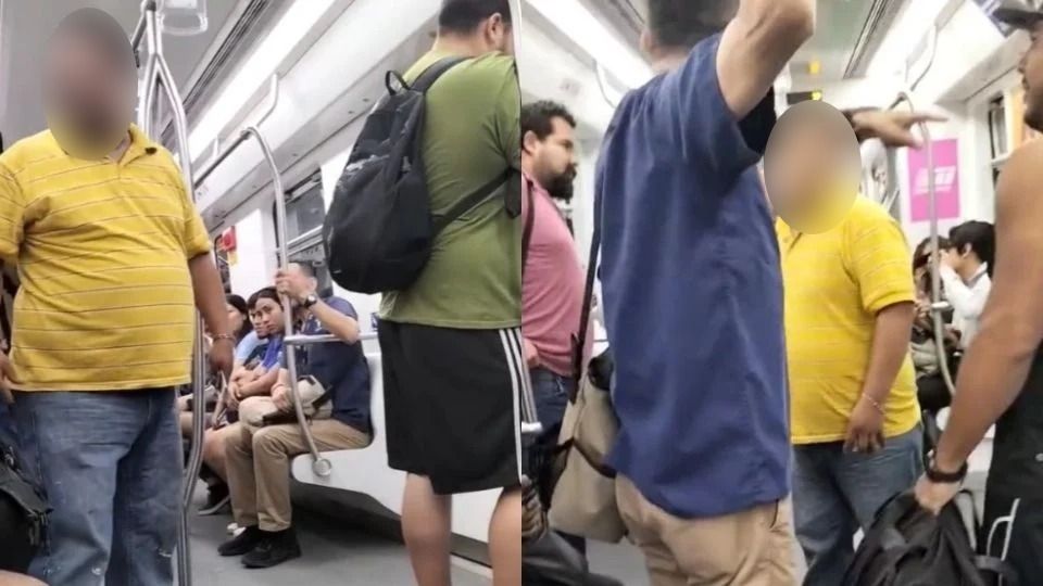 Regios acusan a estafador en el metro