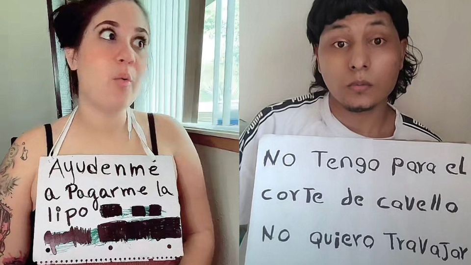 Imágenes de algunas transmisiones en TikTok.