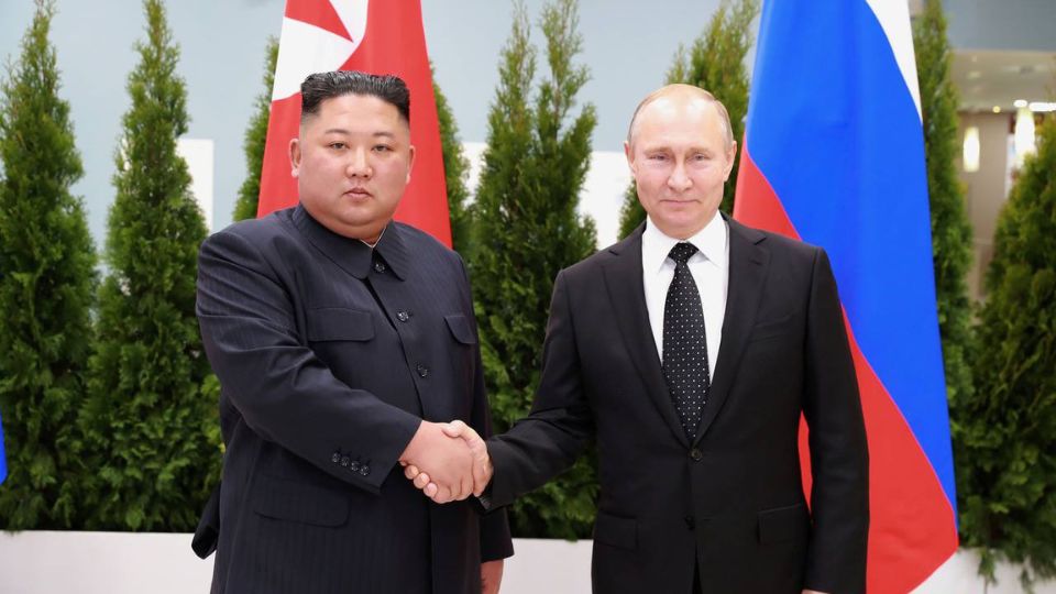 El líder norcoreano, Kim Jong-un y el presidente ruso, Vladímir Putin.